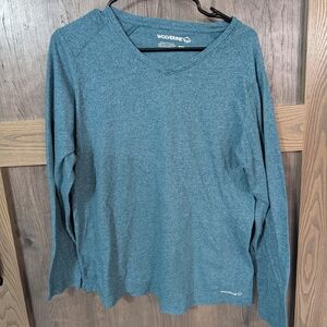 Wolverine Teal Long Sleeve Shirt